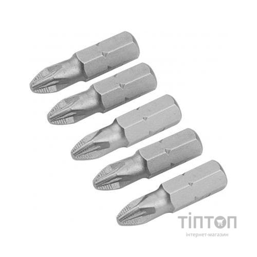 Набір біт Tolsen S2A хрестові РZ 2х25 мм, 5 шт (20273)
