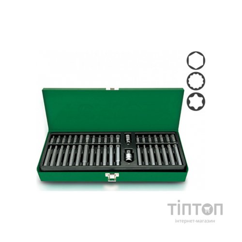 Набір біт Toptul 10мм HEX,TORX,SPLINE 40од. (GAAD4002)