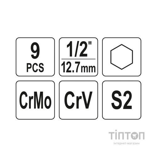 Набір біт Yato YT-10662
