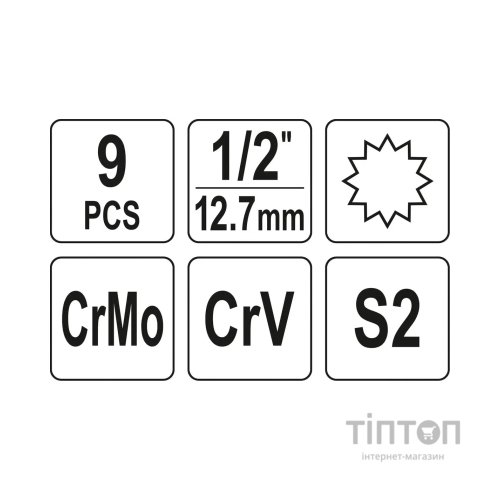 Набір біт Yato YT-10663