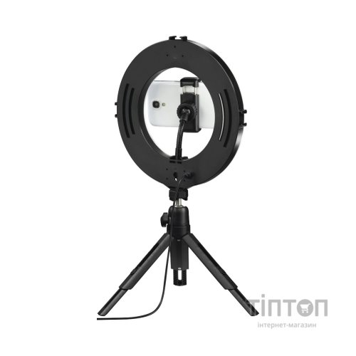 Набір блогера Hama Smartphone Tripod Smart-80 V2, 9.5cм, Bluetooth, LED ring (00004657)