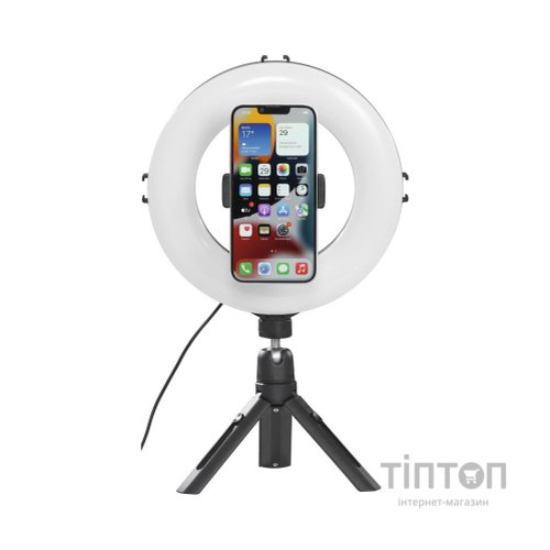 Набір блогера Hama Smartphone Tripod Smart-80 V2, 9.5cм, Bluetooth, LED ring (00004657)
