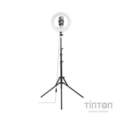 Набір блогера Hama Smartphone Tripod Steady-120 V2, 185см, Bluetooth, LED ring (00004659)