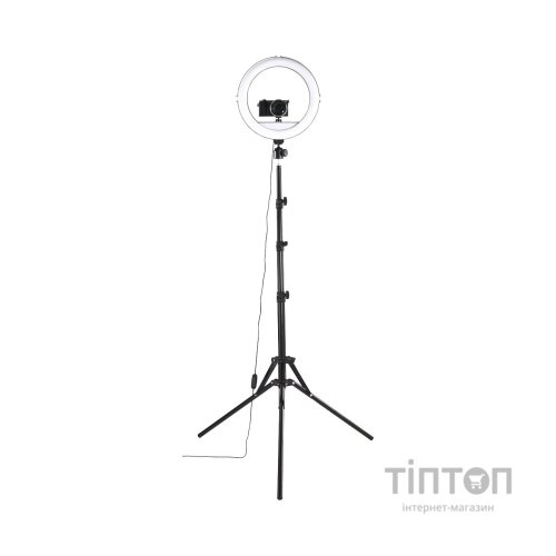 Набір блогера Hama Smartphone Tripod Steady-120 V2, 185см, Bluetooth, LED ring (00004659)