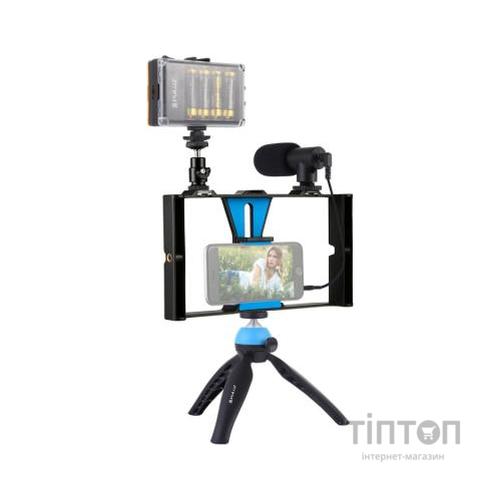 Набір блогера Puluz 4in1 (light, mount, phone holder, microphone) (PKT3023)