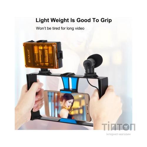 Набір блогера Puluz 4in1 (light, mount, phone holder, microphone) (PKT3023)