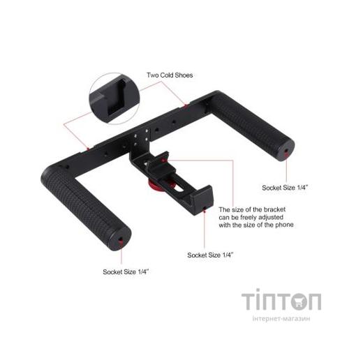 Набір блогера Puluz 4in1 (ring light, mount, phone holder, microphone) (PKT3028)