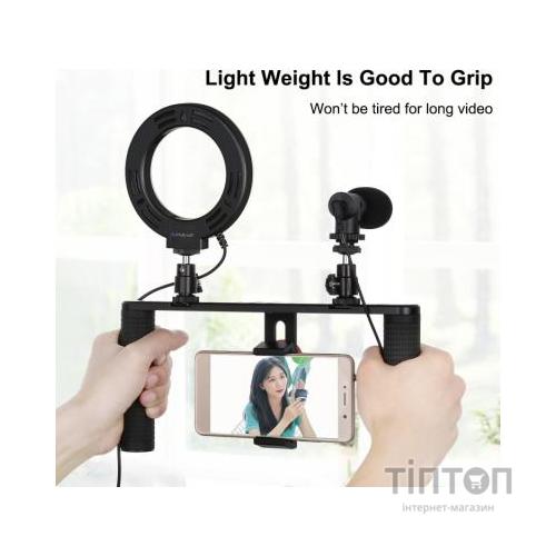 Набір блогера Puluz 4in1 (ring light, mount, phone holder, microphone) (PKT3028)