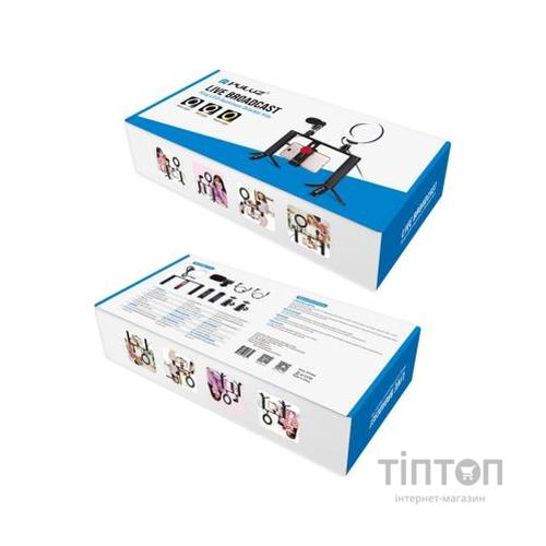 Набір блогера Puluz 4in1 (ring light, mount, phone holder, microphone) (PKT3028)