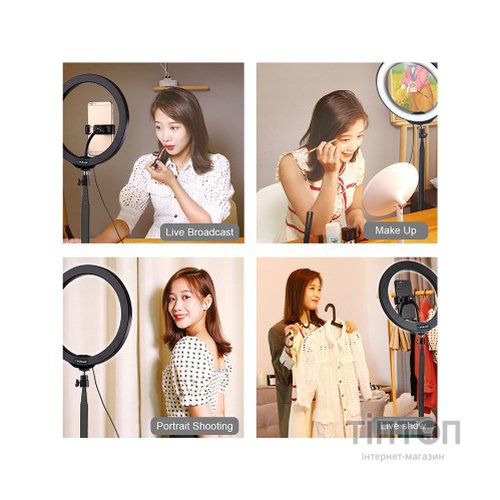 Набір блогера Puluz Ring USB LED lamp 10.2"+ table mount 140cm (PKT3039)