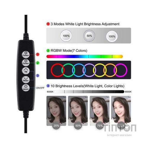 Набір блогера Puluz Ring USB LED lamp PKT3047B 6.2" + table mount (PKT3047B)