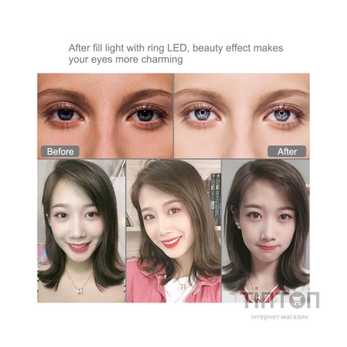 Набір блогера Puluz Ring USB LED lamp PKT3084B 4.7" + table stand (PKT3084B)