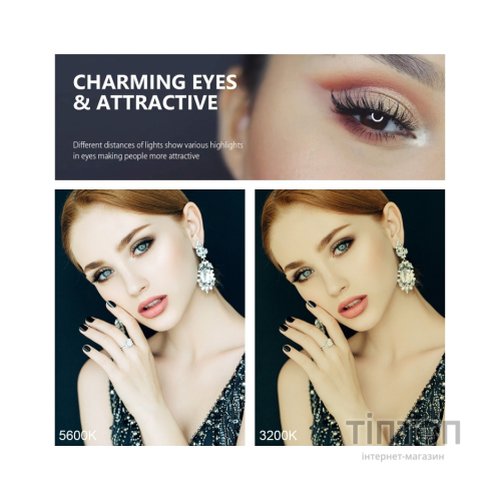 Набір блогера Puluz Ring USB LED lamp PKT3126B 10.2" + зажим (PKT3126B)