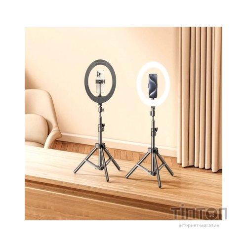 Набір блогера RTAKO ZJ-ZBT01 Live Streaming Stand with Ring Light and Floor Tripod (6942063215400)