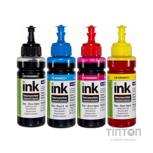 Набір чорнил 4х100мл ColorWay для Epson T26/C91