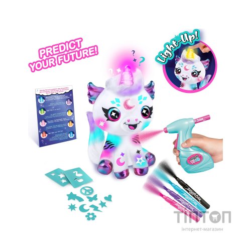 Набір для творчості Canal Toys DIY Airbrush Plush Єдиноріг Космік с сяючим рогом (AIR028)