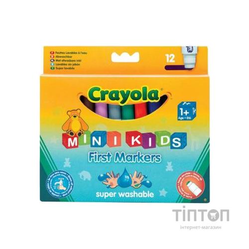 Набір для творчості Crayola 12 легко смываемых широких фломастерів (8325) набір для малювання, дитяч