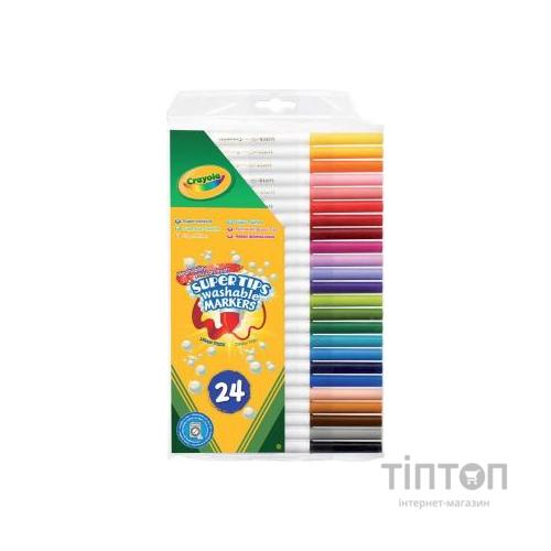 Набір для творчості Crayola 24 фломастера яскравих кольорів (7551) набір для малювання, дитяча творчість