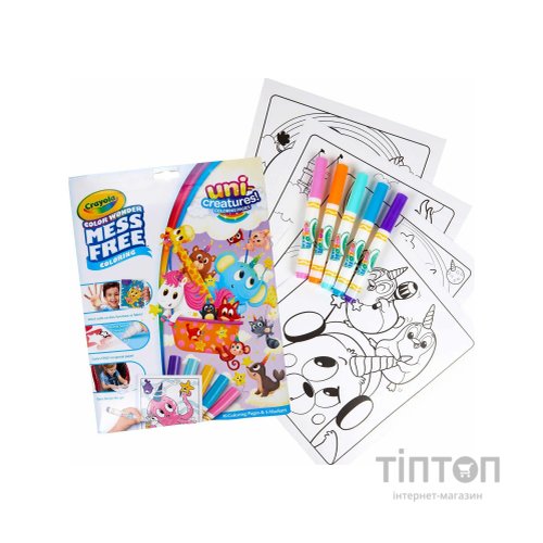 Набір для творчості Crayola Color Wonder Єдинорогі створіння Розмальовка (919069.018)