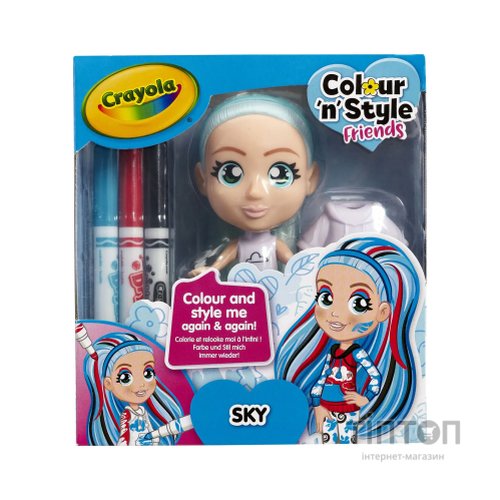 Набір для творчості Crayola Colour n Style Стильні дівчата Скай (918938.005)