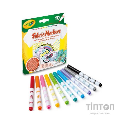 Набір для творчості Crayola фломастери для тканини 10 шт (58-8633)