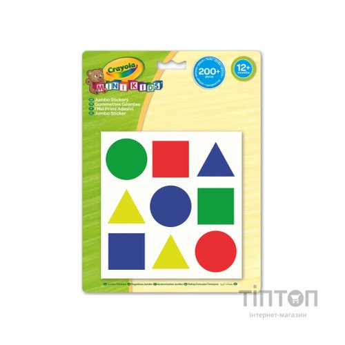 Набір для творчості Crayola Mini Kids стикерів Кольори та форми (256412.124)