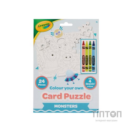Набір для творчості Crayola Пазл-розмальовка Монстри З олівцями (15919-A)