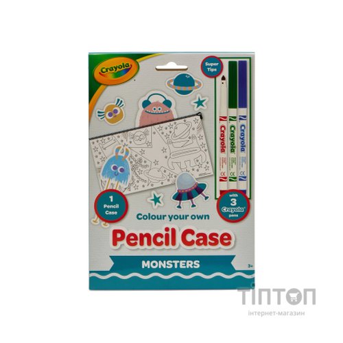 Набір для творчості Crayola Пенал-розмальовка Монстри З фломастерами (15764-B)