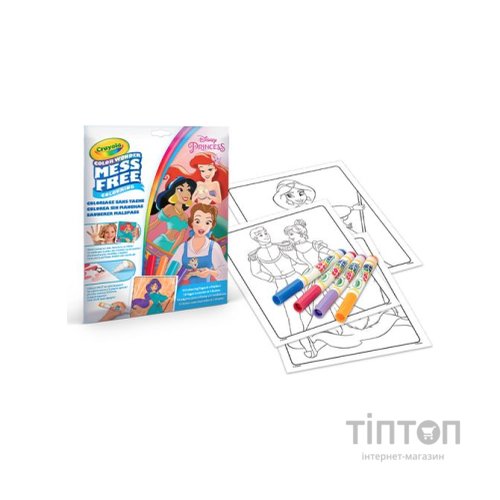Набір для творчості Crayola Розмальовка Color Wonder Disney Princess, 18 сторінок (75-2813)