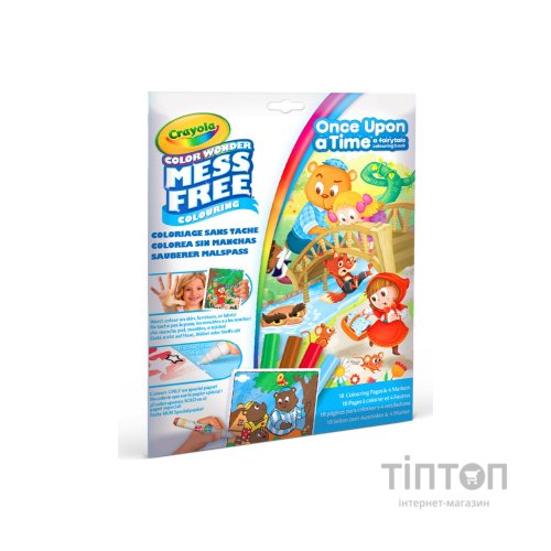 Набір для творчості Crayola Розмальовка Color Wonder Улюблені казки 18 сторінок (75-2816)