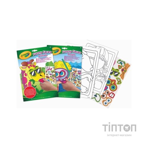 Набір для творчості Crayola Розмальовка Кумедні люди,24 сторінки та додатково наліпки (25-7351-1)