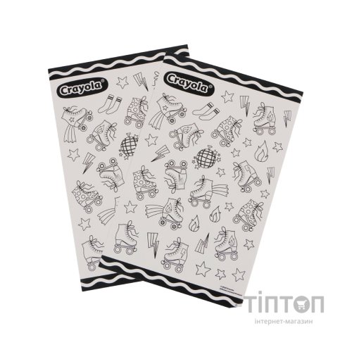 Набір для творчості Crayola Розмальовки-наліпки Ролер-Диско З олівцями (15754-B)