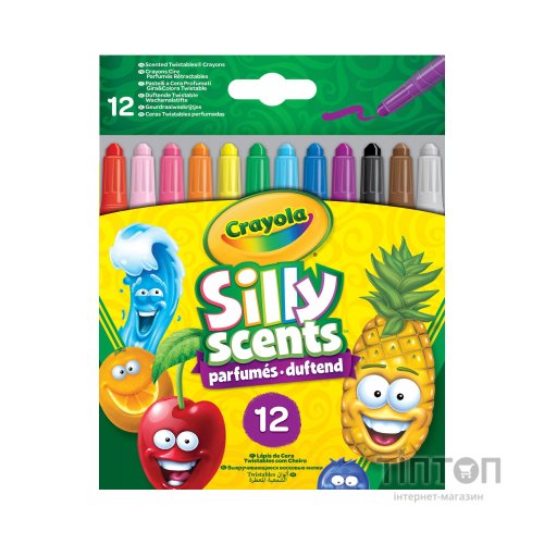 Набір для творчості Crayola Silly Scents Твіст воскової крейди з ароматом 12 шт. (256321.024)