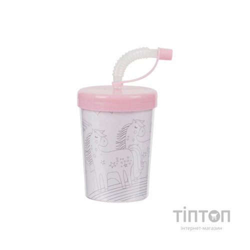 Набір для творчості Crayola Стаканчик-розмальовка Поні-клуб З олівцями (15765-B)