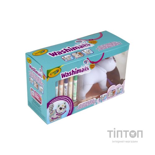Набір для творчості Crayola Washimals Котик- велетень, з фломастерами 5 шт (74-7518)