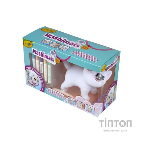 Набір для творчості Crayola Washimals Котик- велетень, з фломастерами 5 шт (74-7518)