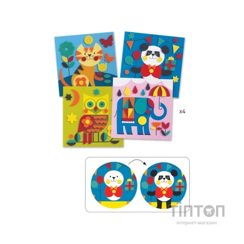 Набір для творчості Djeco Аплікація М'які істоти (DJ09863)