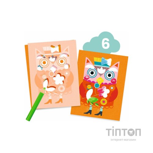 Набір для творчості Djeco Котик та його друзі (DJ09292)