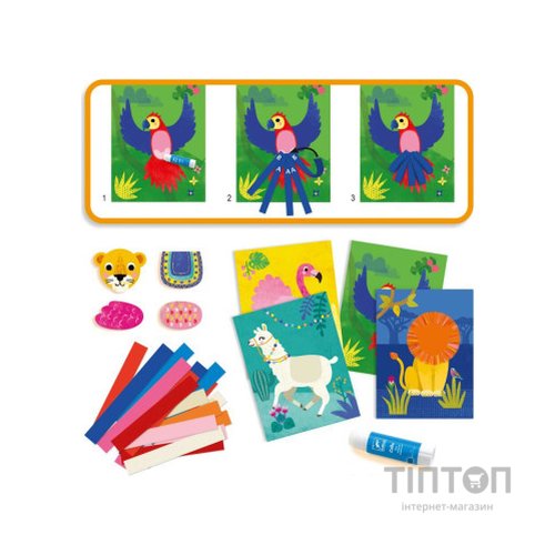 Набір для творчості Djeco Кучеряві тварини (DJ09868)