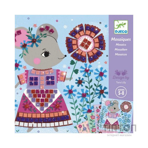 Набір для творчості Djeco Милі тваринки мозаїка (DJ09425)