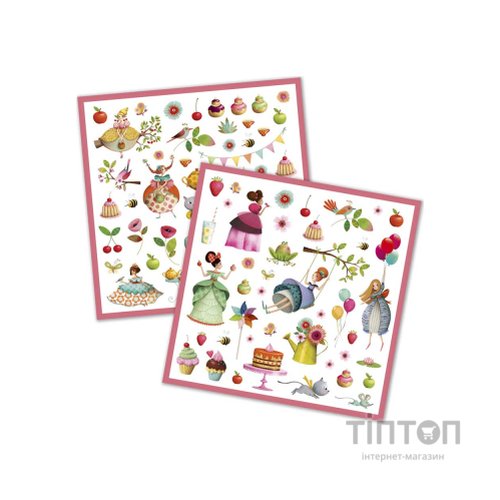 Набір для творчості Djeco Наклейки 160 шт Чаювання принцес (DJ08884)