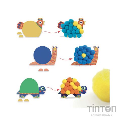 Набір для творчості Djeco Пухнасті тварини (DJ09871)