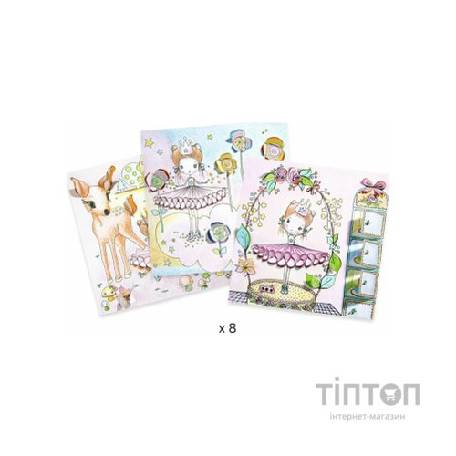 Набір для творчості Djeco Розфарбовування Маленькі віконця Пупі (DJ09699)