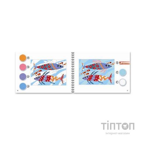 Набір для творчості Djeco Рисование песком и блестками Радужные рыбки (DJ08661)