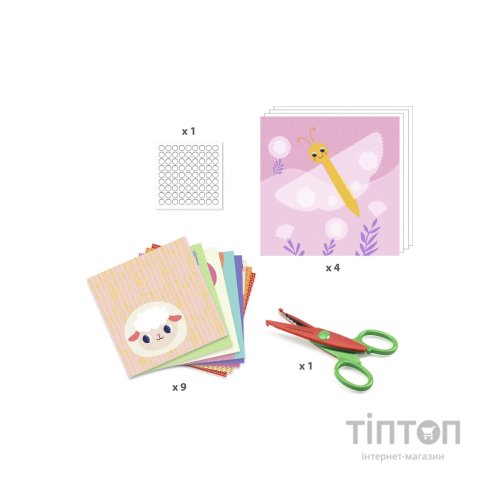 Набір для творчості Djeco Створення колажу Фігурні картинки (DJ09057)