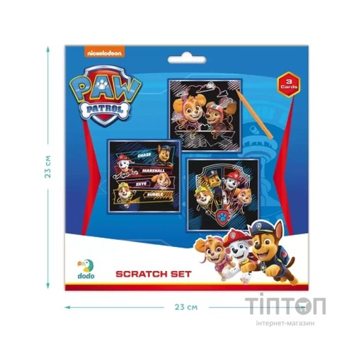 Набір для творчості DoDo гравюр Paw Patrol 3 шт (200194)