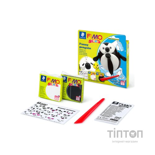 Набір для творчості Fimo Kids Пінгвінчик 2 кольори х 42 г (4007817078709)