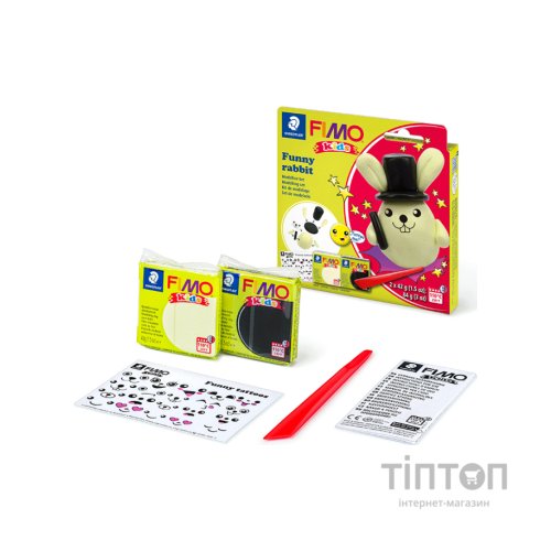 Набір для творчості Fimo Kids Зайчик 2 кольори х 42 г (4007817078723)