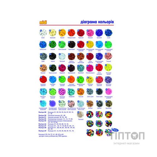 Набір для творчості Hama кольорових намистин 1000 шт термомозаіка (207-54)