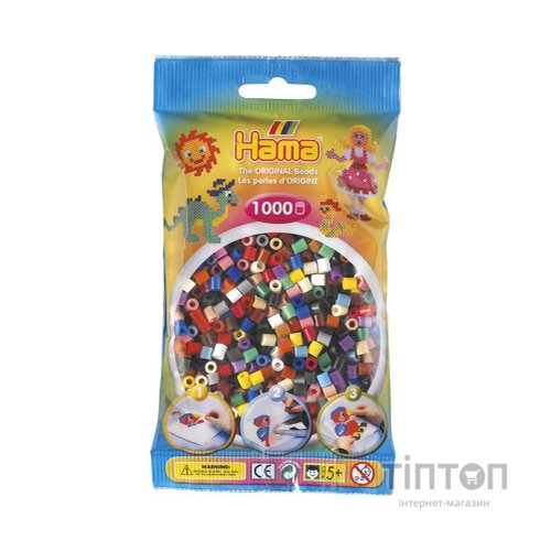 Набір для творчості Hama кольорових намистин 1000 шт термомозаіка (207-67)